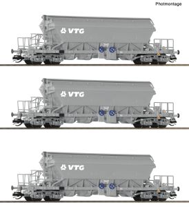 3er Set Kaliwagen VTG - Roco 6680030 Spur TT