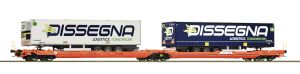 Doppeltaschen-Gelenkwagen T3000e Dissegna - Roco 77395 Spur H0