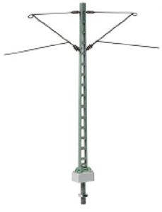 H0 Gitter-Mittelmast mit 2 Auslegern, lackiert - Sommerfeld 186 allgemein