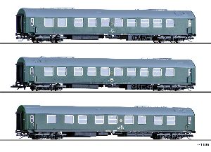 Reisezugwg.set Salonwg.zug 2 DR bestehen - Tillig 01778 Spur TT