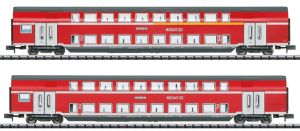 Doppelstockwagen-Set DB AG Regio 2-tlg. - NEU - Trix 11148.3 Spur N