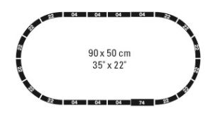 Minitrix Gleisoval Radius 2 - ohne OVP! - Trix 11148.4 Spur N