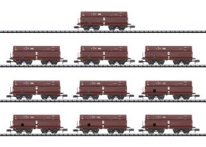 Selbstentladewagen Erz IId 10-tlg. DRG - Trix 15013 Spur N