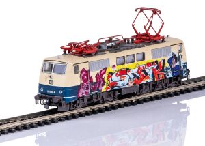 E-Lok BR 111 018 Graffiti DB  DCC Sound - Trix 16724 Spur N