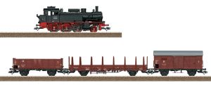 Dampfzug BR 74 mit 3 G�terwagen DR III DCC Digital - Trix 21531.1 Spur H0