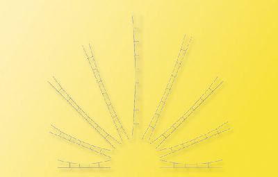 TT Uni.-Fahrdr.196-218 mm,5St - Viessmann 4255 Spur TT