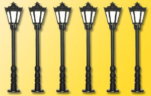 N Parklaterne 5+1, LED warmwe - Viessmann 64706 Spur N