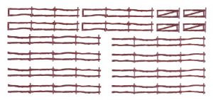 H0 Weidezaun, 190 cm - Vollmer 45012 Spur H0