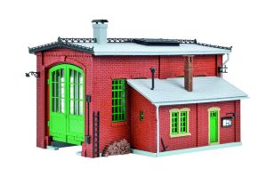 H0 Lokschuppen einst�ndig - Vollmer 45750 Spur H0