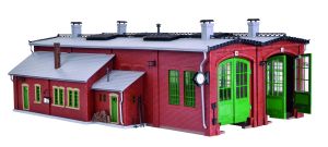 H0 Ringlokschuppen mit T�rsch - Vollmer 45752 Spur H0