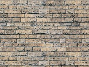 H0 Mauerplatte Basalt, 10 Stk - Vollmer 46038 Spur H0