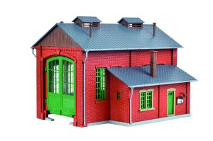 H0 Lokschuppen, einst�ndig - Vollmer 49110 Spur H0