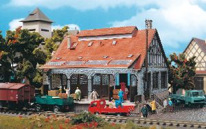 H0 Lagerschuppen, Retro-Serie - Vollmer 45703 Spur H0