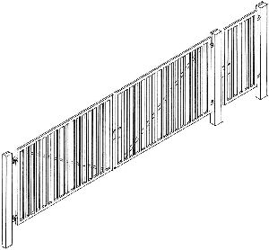 Toranlage f�r Industriezaun - Weinert 3227 Spur H0