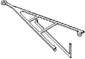 Deichseln, 2 L�ngen  je 2St�c - Weinert 4353 1:87