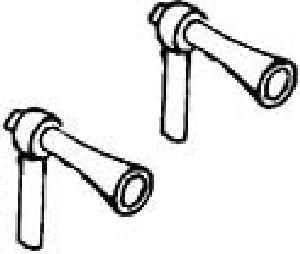 Einzelh�rner f�r LKWs  4 St�c - Weinert 4376 1:87