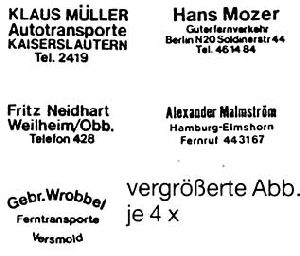 Beschriftung f�r LKW T�ren 1S - Weinert 4410 1:87