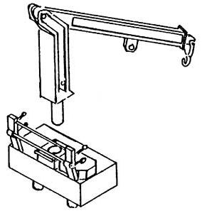Steinbockkran Baus.Messinggus - Weinert 4433 1:87