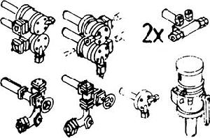 Ventilesatz BR 78 - Weinert 8206 Spur H0