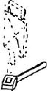 Schlussscheibenhalter m. Loch - Weinert 8264 Spur H0