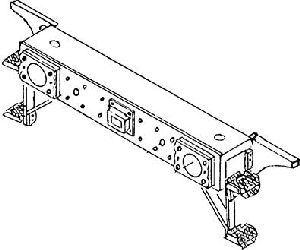 Einheitspufferbohle m.Tritten - Weinert 8508 Spur H0