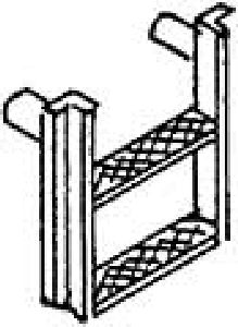 Packwagenaufstiegstritte 4Stc - Weinert 87007 Spur H0