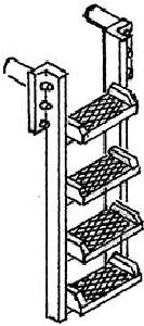Paar F�hrerhaustritte BR 50 - Weinert 87043 Spur H0