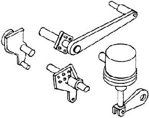 Bremszylinder BR 93        1S - Weinert 8926 Spur H0