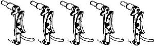 Bremsen f�r BR 44       5Paar - Weinert 89308 Spur H0