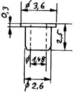 Isolierbuchse 1,48 IDm.f.R�de - Weinert 9886 Spur H0