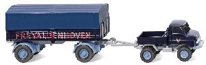 Unimog U 411 mit Anh�nger - Wiking 037104 1:87