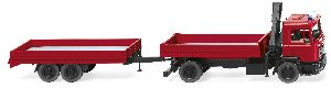 Feuerwehr - Pritschenh�ngerzu - Wiking 060130 1:87