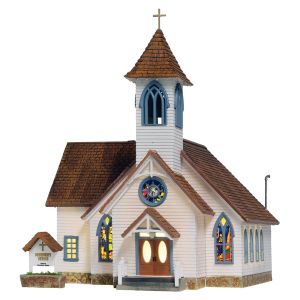H0 Dorfkirche ( mit Beleuchtung ) - Woodland WBR5041 allgemein