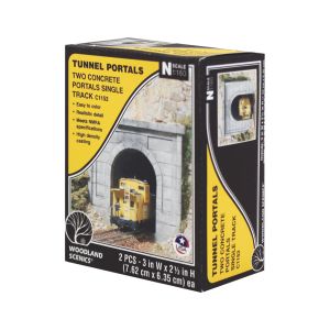 N Tunnelportal eingleisig, Beton - Woodland WC1152 allgemein
