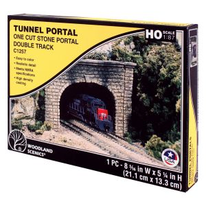 H0 Tunnelportal zweigl., Haustein - Woodland WC1257 allgemein