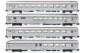 SNCF, 4-tlg. Set klimatisierter Reisezugwagen der Bauart Mis