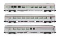 SNCF, 3-tlg. Set TEE-Wagen Mistral, Nizza - Paris, bestehend