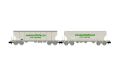 SNCF, 2-tlg. Set Getreidesilowagen Transc�r�ales � CAF Grain