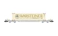 4-achs. Containerwagen, grau, beladen mit 1 x 45ft-Container