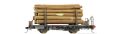 RhB Kk-w 7303 Rungenwagen mit Holzladung