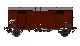 2-achsiger Spitzdachwagen ohne Bremserhaus FS Ep. IIIb