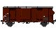 2-achsiger Spitzdachwagen mit Bremserhaus FS Ep. IIIb