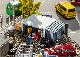 Blechbude und Unterstand