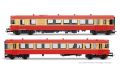 SNCF, 2-tlg. Triebwagen X 4300, rot-cremefarbene Lackierung,