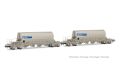 SNCF, 2-tlg. Set 4-achs. Schwenkdachwagen der Bauart Taoos,