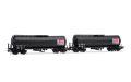 SNCF, 2-tlg. Set 4-achs. Isolierkesselwagen TOTAL France, sc