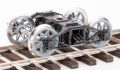Flacheisenrahmen Drehgestell, gebremst, Speichenr�der SC