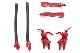 Bremsschl�uche, kuppelbar, flexibel, rot
