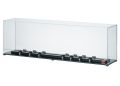 Rollenpr�fstand mit Vitrine mit 7 Rollb�cke