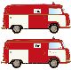 VW Bus T2 2er Set Feuerwehr